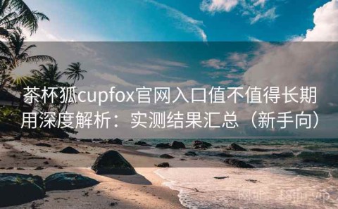 茶杯狐cupfox官网入口值不值得长期用深度解析：实测结果汇总（新手向）