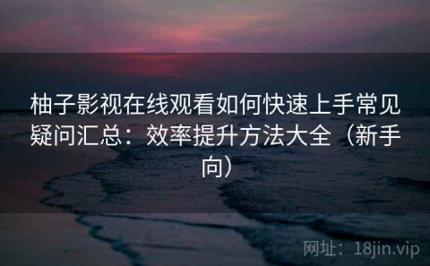 柚子影视在线观看如何快速上手常见疑问汇总：效率提升方法大全（新手向）
