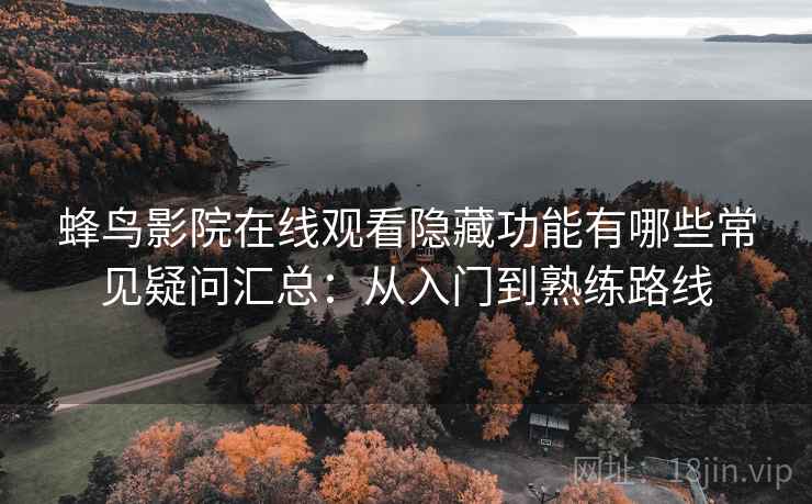 蜂鸟影院在线观看隐藏功能有哪些常见疑问汇总：从入门到熟练路线
