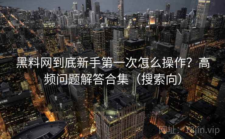 黑料网到底新手第一次怎么操作？高频问题解答合集（搜索向）