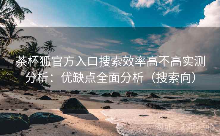 茶杯狐官方入口搜索效率高不高实测分析：优缺点全面分析（搜索向）
